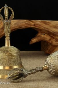 Linh Đồng Tây Tạng - Chuông Đồng Chạm Khắc Tinh Xảo