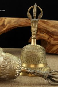 Linh Đồng Tây Tạng - Chuông Đồng Chạm Khắc Tinh Xảo