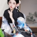 Áo Yukata Mùa Hè Nền Đen Tặng Kèm Thắt Lưng