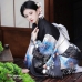 Áo Yukata Mùa Hè Nền Đen Tặng Kèm Thắt Lưng