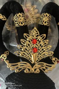 Búi Tóc Đôn Hoàng Cánh Tiên - Đá Vàng Đỏ