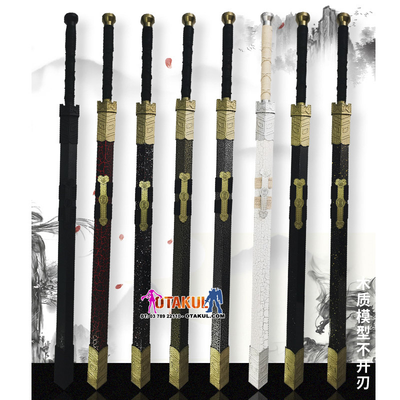 Mô Hình Bằng Gỗ Kiếm Hán ĐỎ Như Ý Kiếm COS Đạo Cụ Cổ Kiếm Gỗ Trang Trí Vũ Khí Thủ Công Mỹ Nghệ