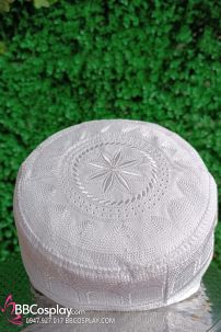 Nón Cầu Nguyện Kufi - Màu Trắng