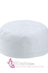 Nón Cầu Nguyện Kufi - Màu Trắng