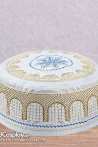 Nón Cầu Nguyện Kufi - Màu Vàng