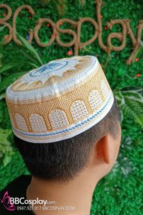 Nón Cầu Nguyện Kufi - Màu Vàng