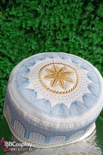Nón Cầu Nguyện Kufi - Màu Xanh Dương