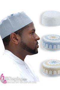 Nón Cầu Nguyện Kufi - Màu Xanh Dương