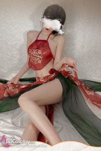 Đồ Cổ Trang Sexy Gợi Cảm Phong Cách Đôn Hoàng Phi Thiên Xanh Đỏ