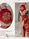 Trang Phục Cổ Trang Sexy Gợi Cảm Phong Cách Đôn Hoàng Phi Thiên Xanh Đỏ