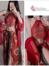 Trang Phục Cổ Trang Sexy Gợi Cảm Phong Cách Đôn Hoàng Phi Thiên Xanh Đỏ