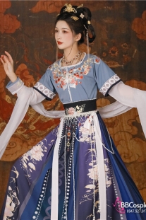 Trang Phục Hằng Nga Cựu Mộng Mặc Lam