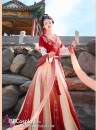 Trang Phục Đôn Hoàng Cựu Mộng Chu Sa - Tone Đỏ Cam Siêu Xinh