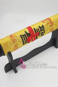 Thánh Chỉ Gấm Vàng In Song Long Kèm Chữ Thánh Chỉ - Màu Vàng