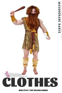 Bộ Râu Tóc Người Rừng Tarzan - Râu Tóc Hoá Trang Thổ Dân - Màu Nâu