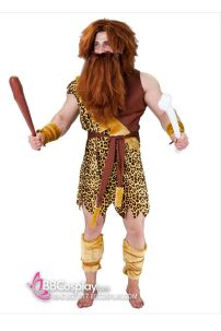 Bộ Râu Tóc Người Rừng Tarzan - Râu Tóc Hoá Trang Thổ Dân - Màu Đen