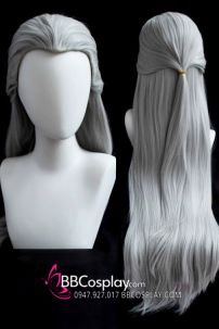 Tóc Cổ Trang Nam Hiệp Xám Khói