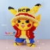 Mô Hình Lắp Ráp Lego Pikachu Cosplay Luffy Dễ Thương