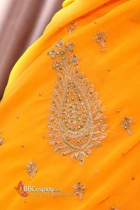 Đồ Ấn Độ - Sari Ấn Độ Cam