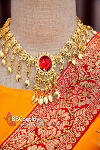 Đồ Ấn Độ - Sari Ấn Độ Cam