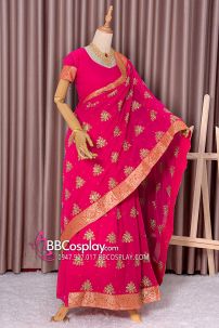 Đồ Sari Ấn Độ Màu Hồng