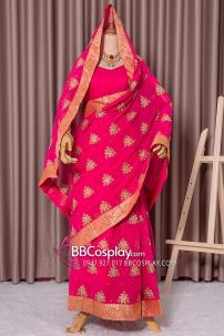 Đồ Sari Ấn Độ Màu Hồng