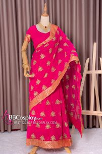 Đồ Sari Ấn Độ Màu Hồng