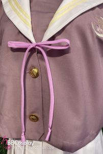 Tramg Phục Nữ Sinh Hồng Ruốc Váy Trắng Siêu Cuteee Size Lớn