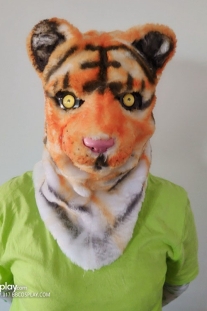 Mặt Nạ Thú Con Hổ - Mẫu Lông Full Đầu