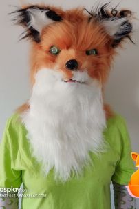 Mặt Nạ Thú Con Cáo Vàng - Mẫu Lông Full Đầu