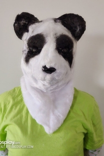 Mặt Nạ Thú Gấu Trúc- Mẫu Lông Full Đầu