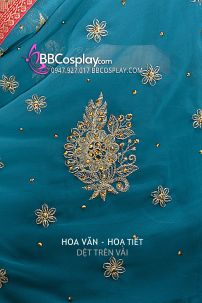 Đồ Sari Ấn Độ Màu Xanh