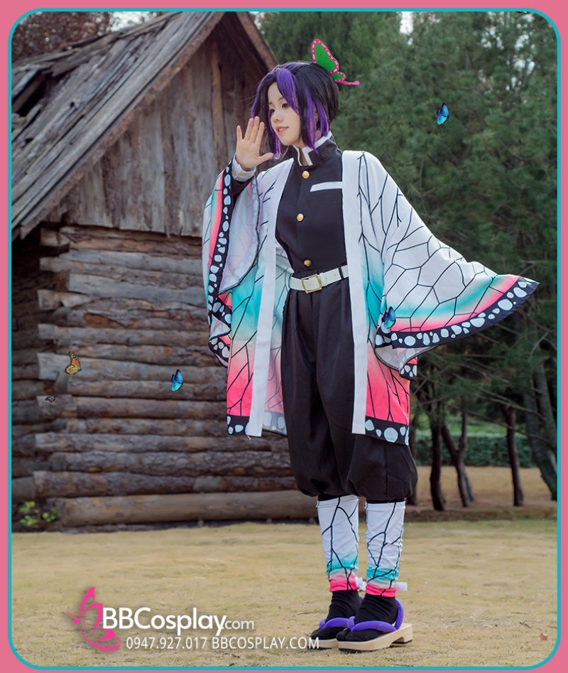 Đồ Cosplay Trùng Trụ Kochou Shinobu - Kimetsu No Yaiba