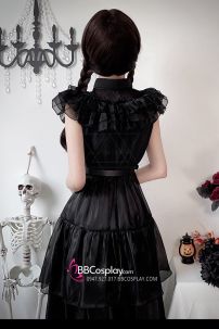 Đầm Dạ Hội Wednesday - Có Size Cho Bé