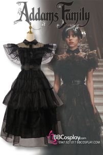 Đầm Dạ Hội Wednesday - Có Size Cho Bé