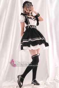 Đồ Nàng Hầu Maid Nikki Tạp Dề Đen