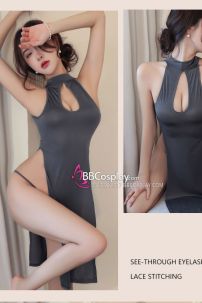 Sườn Xám Sexy Takizawa Thun Xám