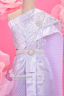 Trang Phục Thái Lan Trắng Tinh Khôi