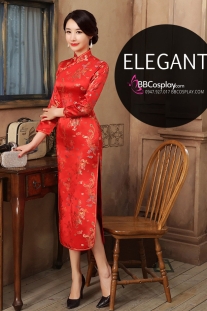 Áo Sẩm Phượng Hoàng Đỏ Bến Thượng Hải