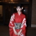 Áo Yukata Đỏ Họa Tiết Bướm Hoa Kèm Thắt Lưng