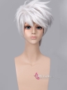 Tóc Giả Nam Màu Trắng Cơ Bản - Chưa Style