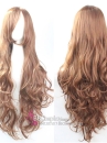 Tóc Giả Nâu Dài Đuôi Gợn Sóng 60Cm