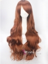 Tóc Giả Nâu Dài Đuôi Gợn Sóng 60Cm