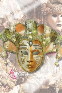 Mặt Nạ Carnaval Venecia - Màu Vàng