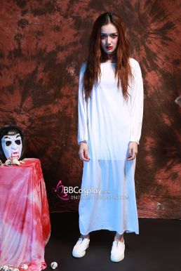 Trang Phục Sadako Halloween - Vải Thun Giá Rẻ