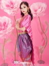 Trang Phục Thái Lan Sabai Hồng Quần Hồng