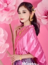 Trang Phục Thái Lan Sabai Hồng Quần Hồng