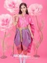 Trang Phục Thái Lan Sabai Hồng Quần Hồng