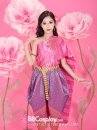 Trang Phục Thái Lan Sabai Hồng Quần Hồng