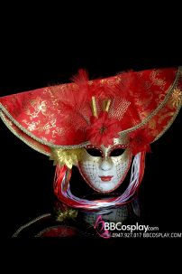 Mặt Nạ Lễ Hội Carnaval - Đỏ